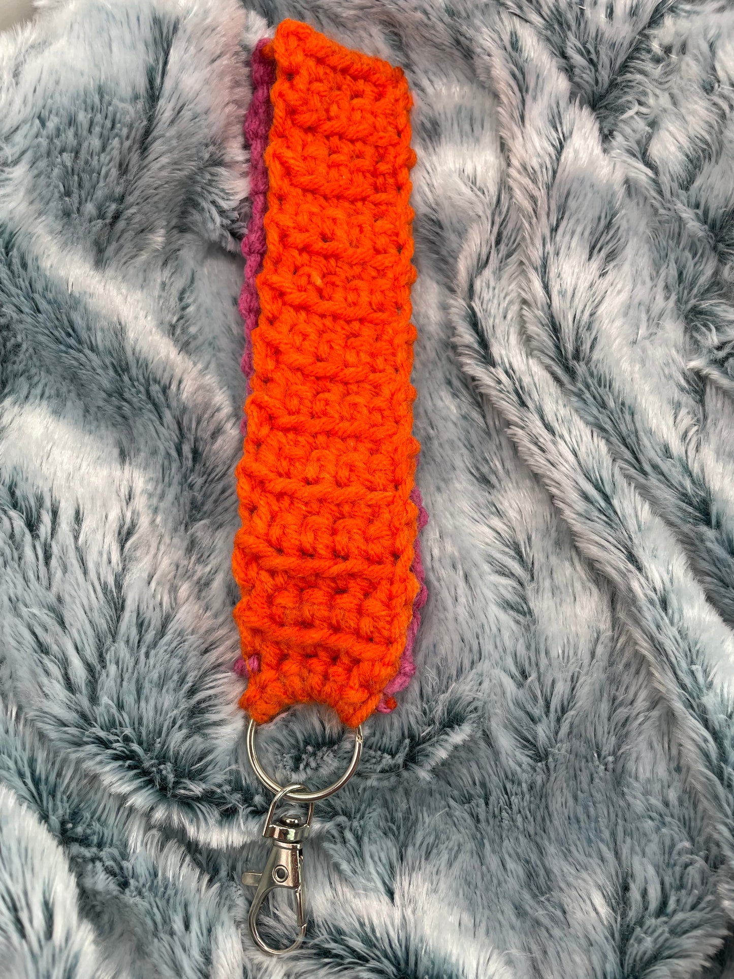 Pink and Orange Keychain