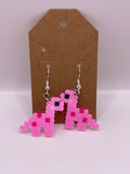 Pink Dino Earrings