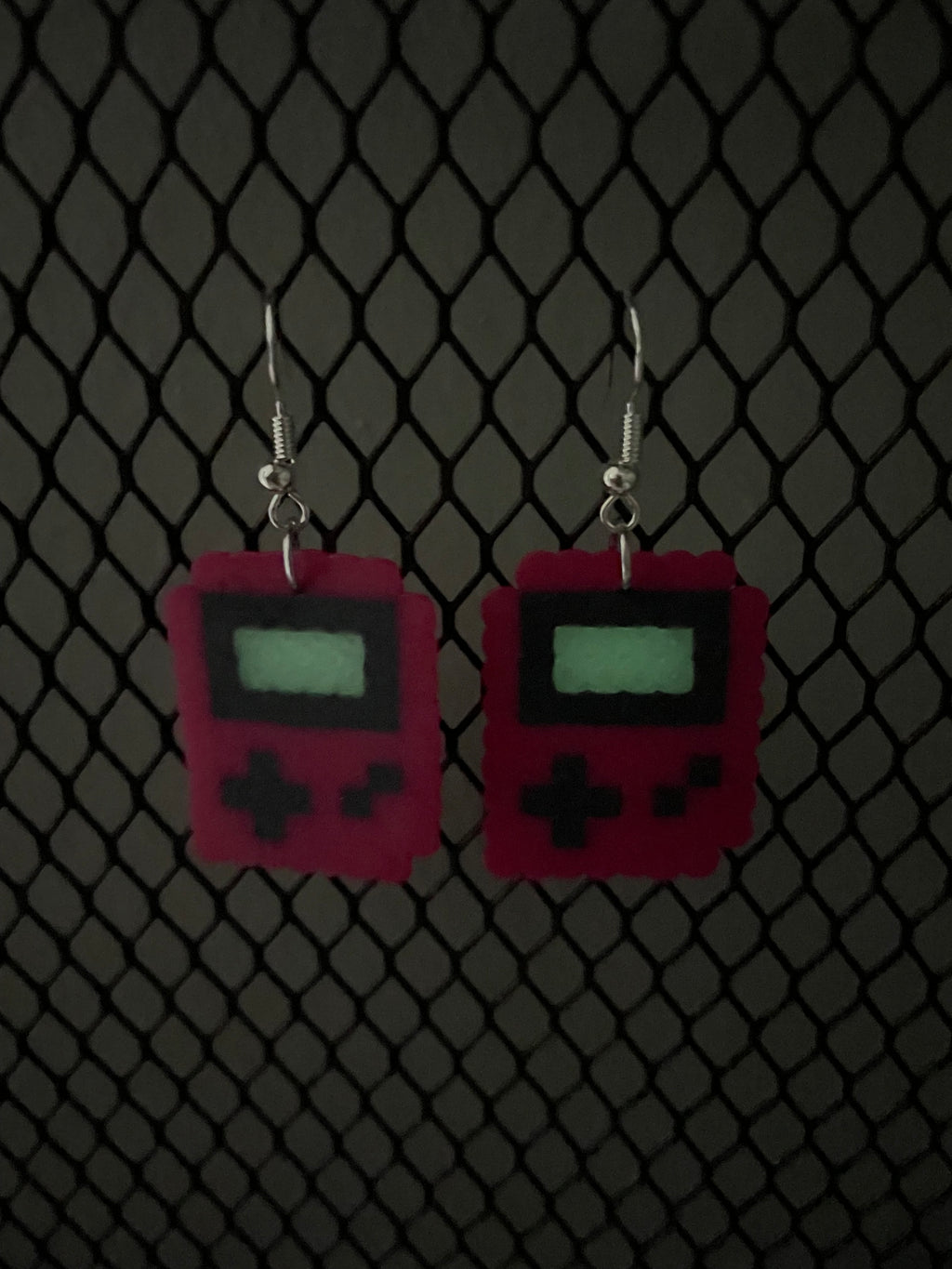 Pink Gameboy Earrings