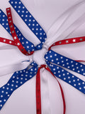 R.W.B Stars Ribbon Hair Tie