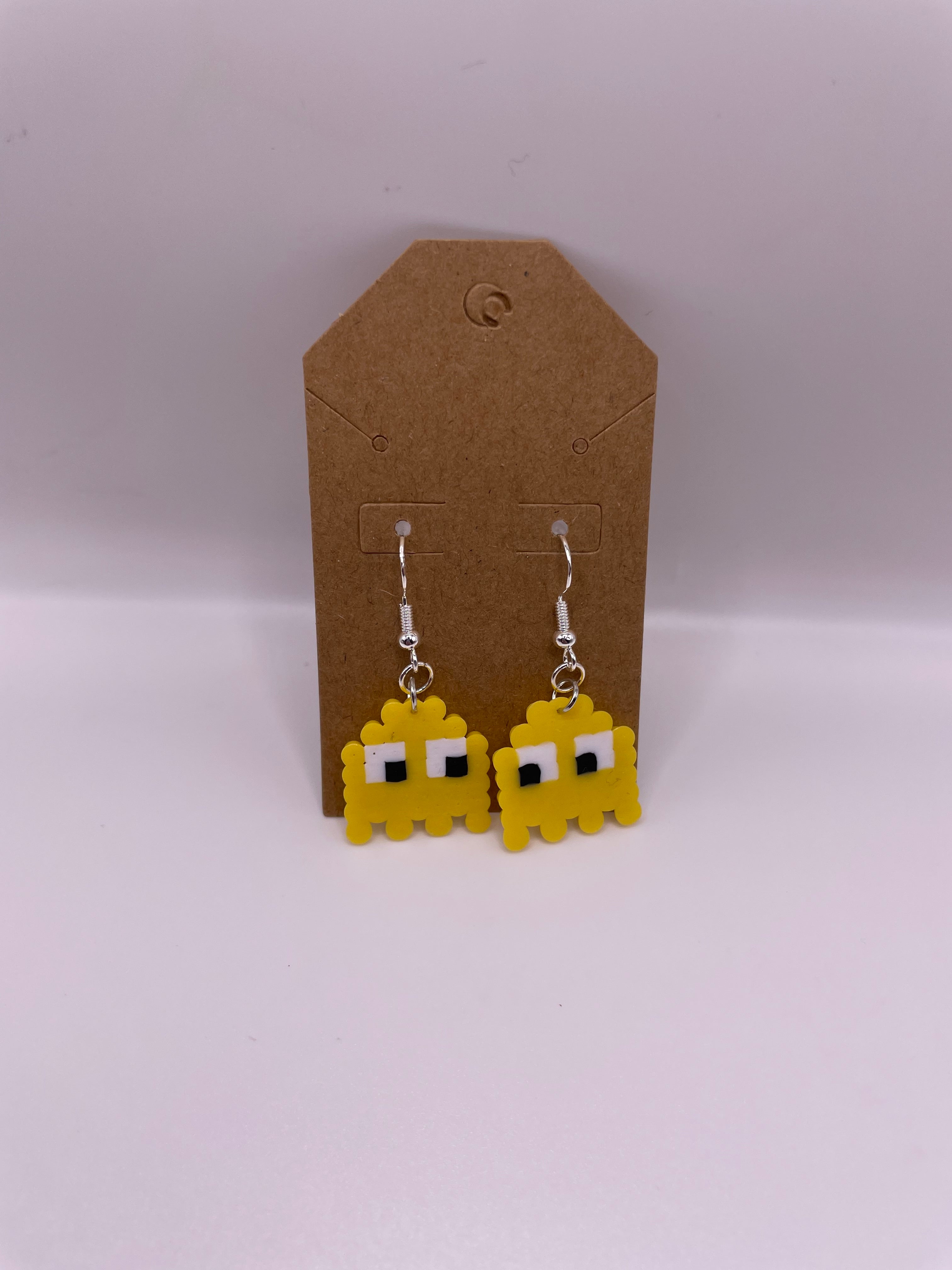 Yellow Ghost Earrings