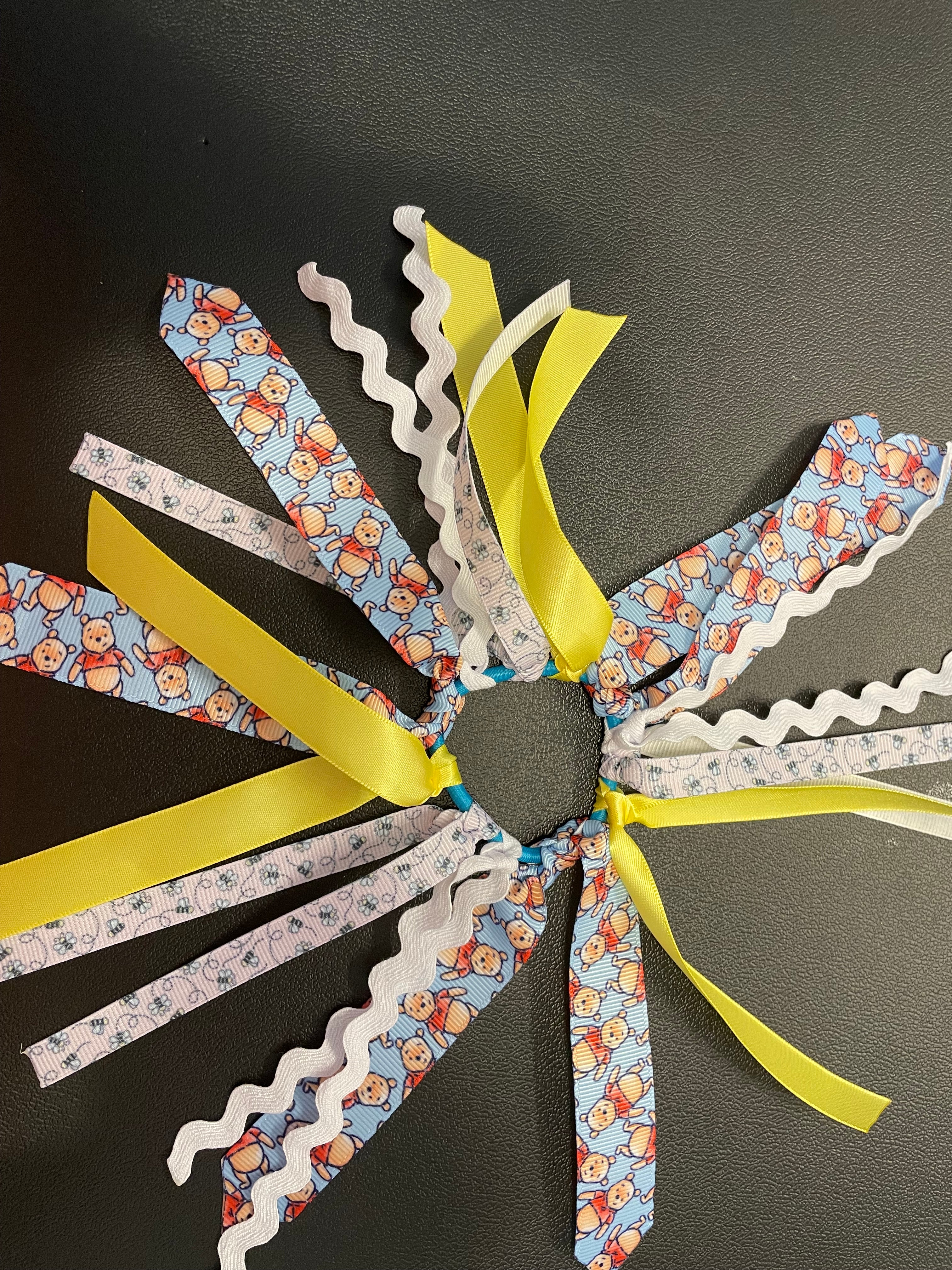 Pooh Bear Ribbon Hair Tie