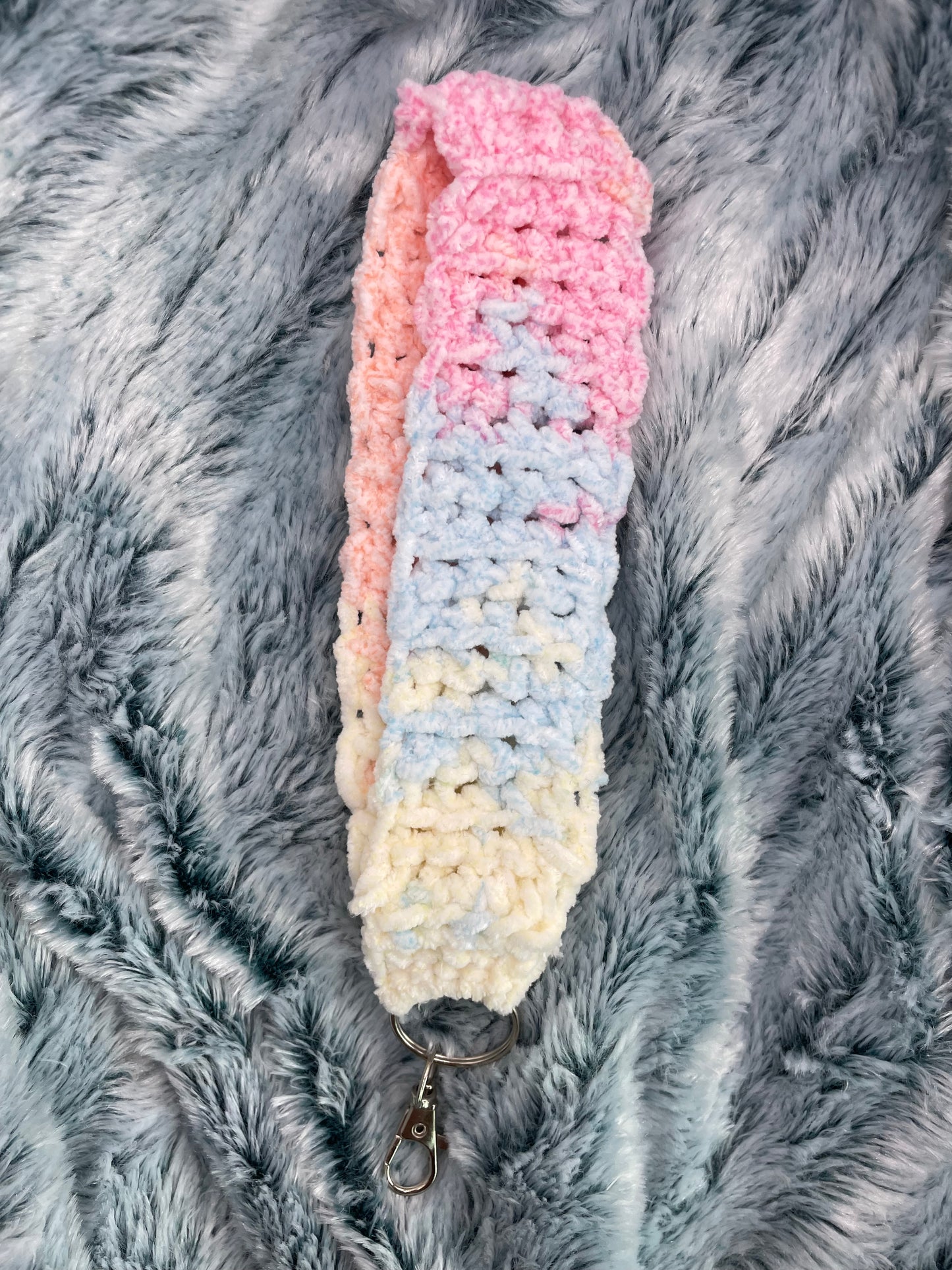 Pastel Crochet Keychain
