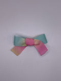 Pastel Rainbow Ribbon Hair Clip