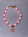 Pink and Gold Starfish Bracelet