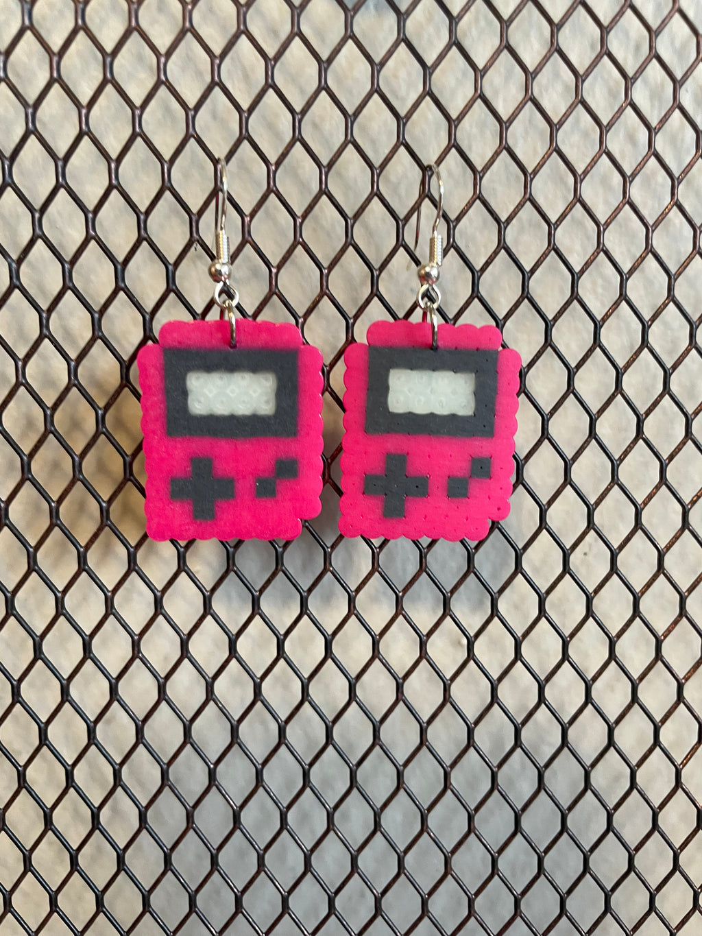 Pink Gameboy Earrings