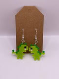 Green T-Rex Earrings