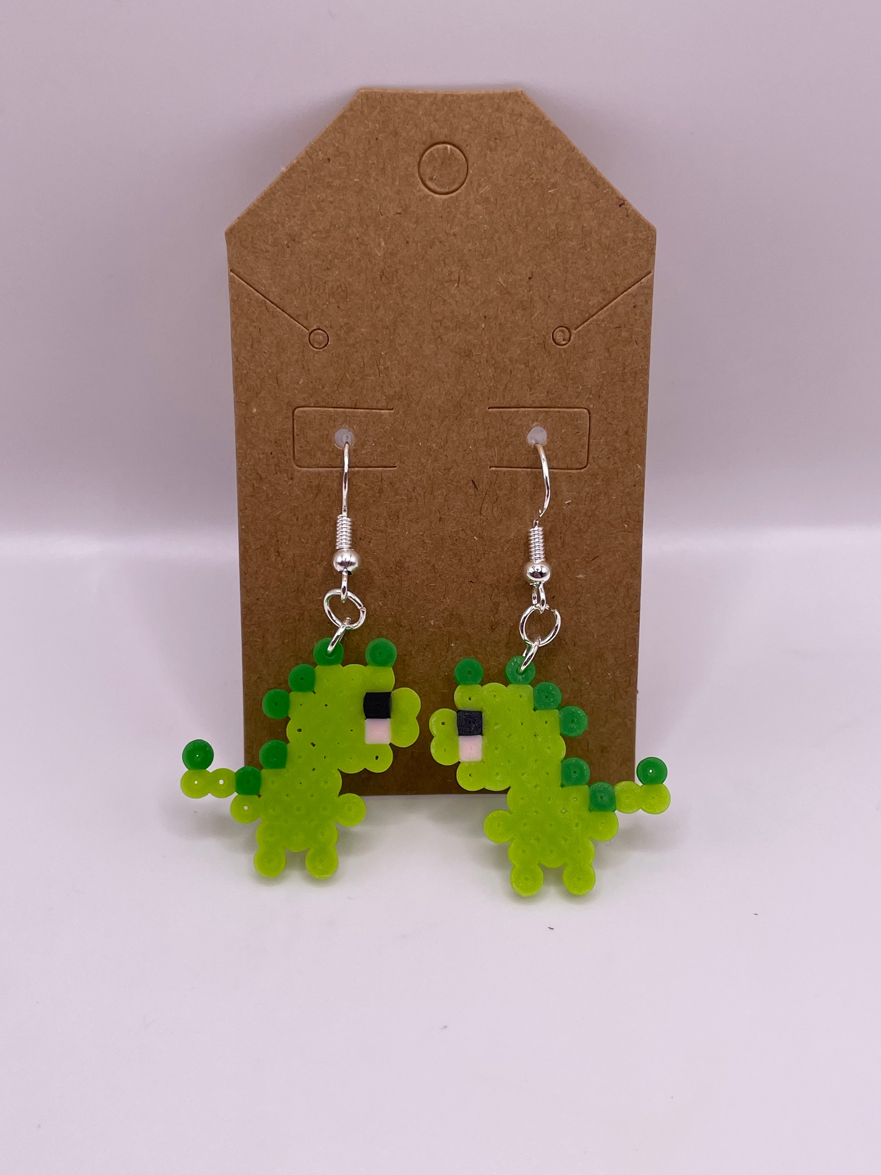 Green T-Rex Earrings