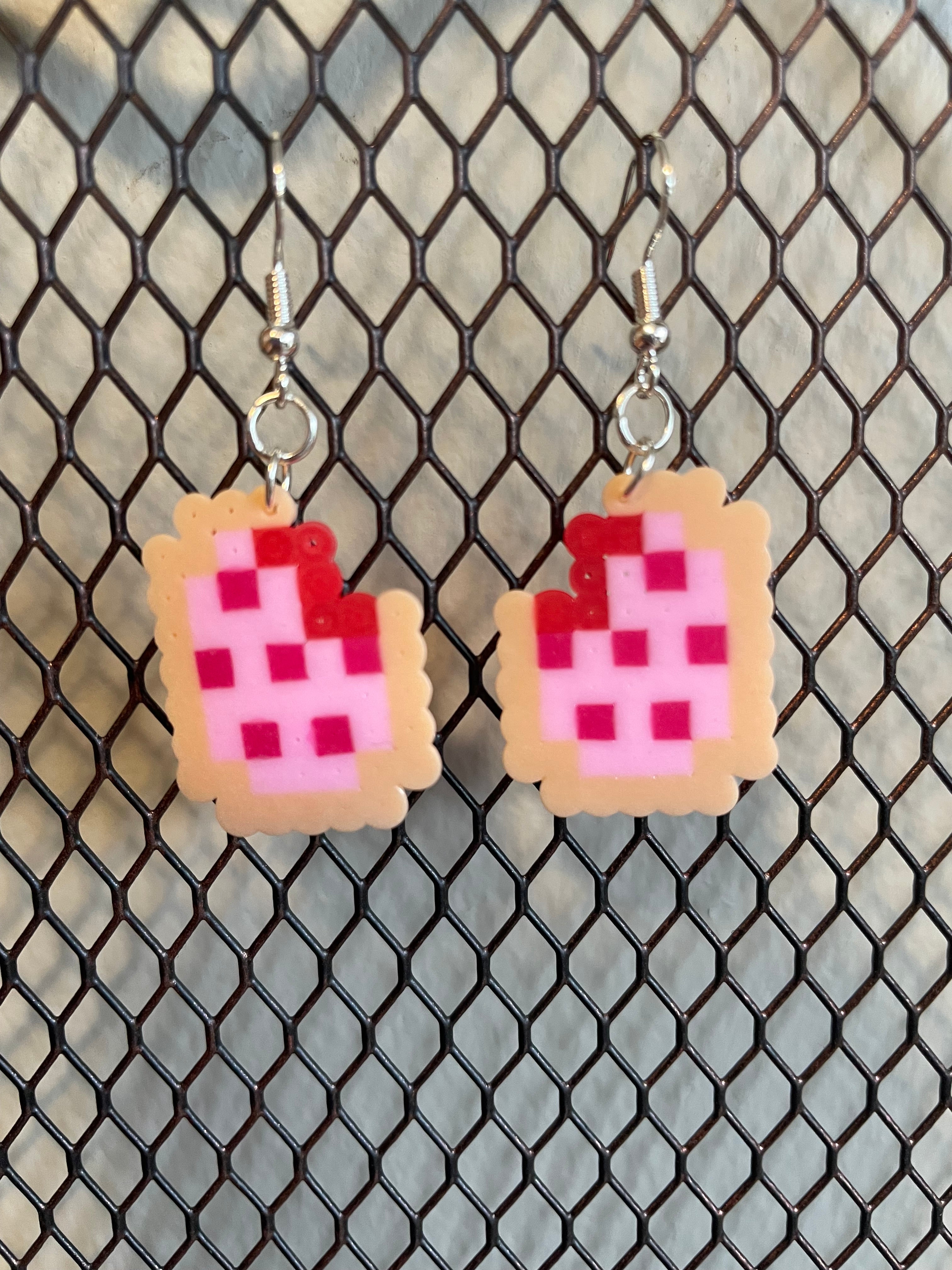 Strawberry Poptart Earrings