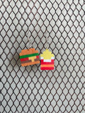 Burger and Fries Earrings