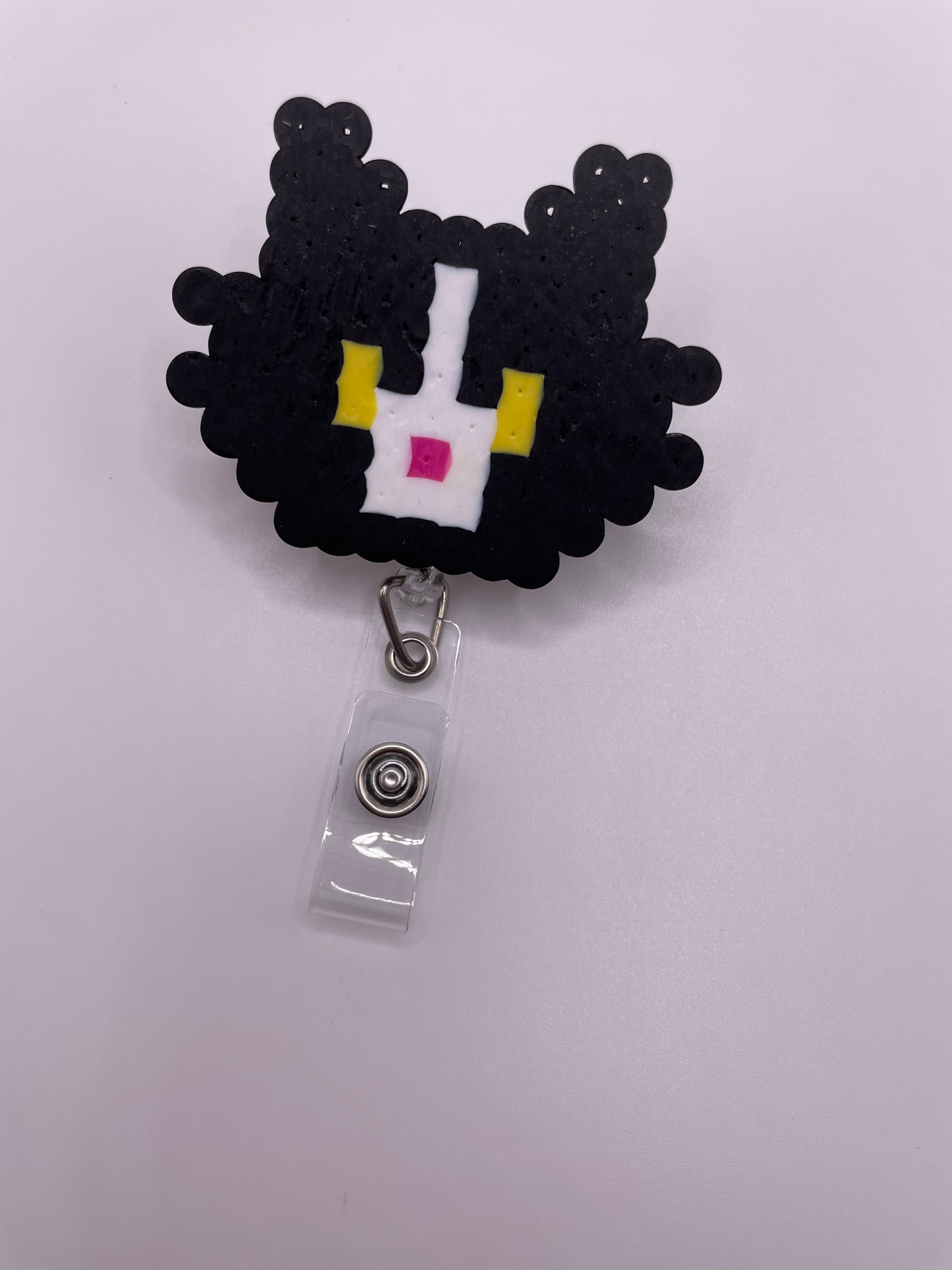 Black Cat Badge Reel