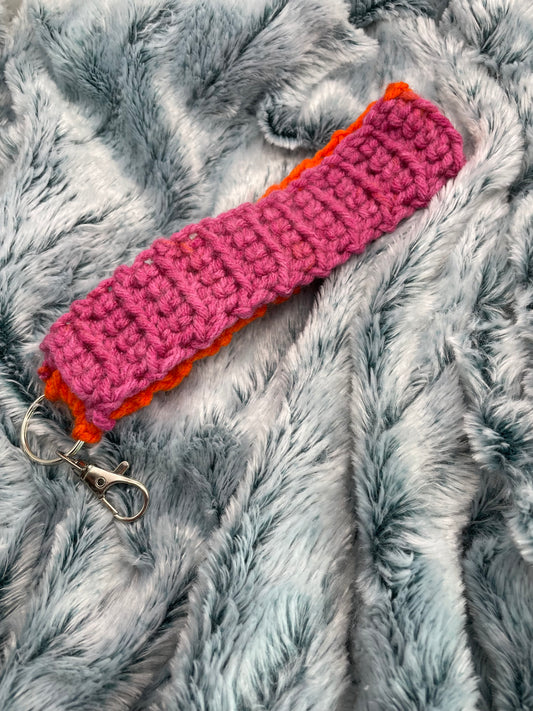Pink and Orange Keychain