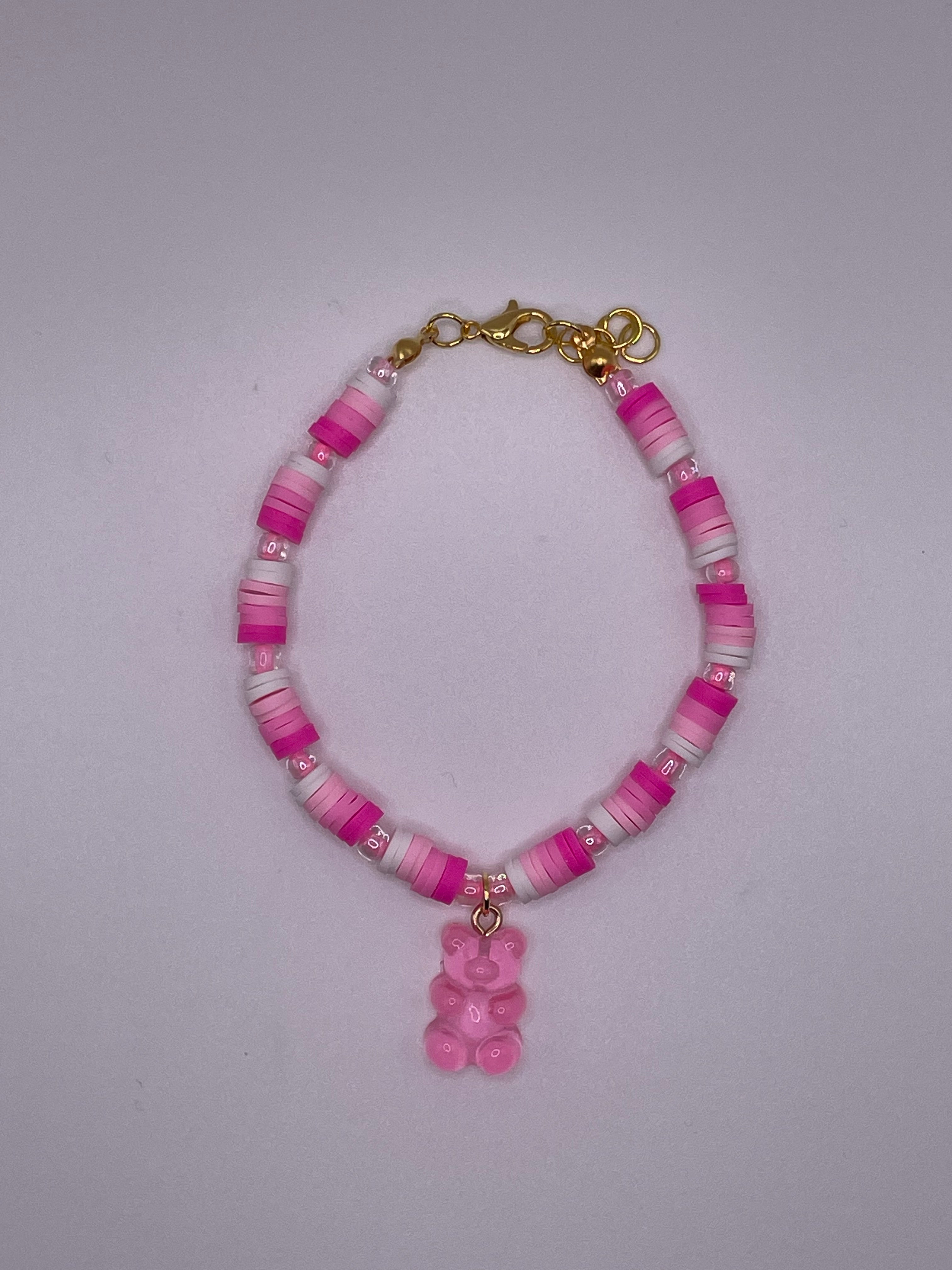 Pink Gummy Bear Bracelet