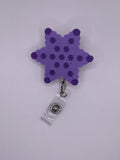 Purple Starfish Badge Reel
