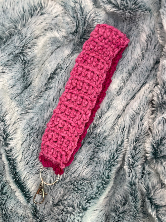 Purple Crochet Keychain