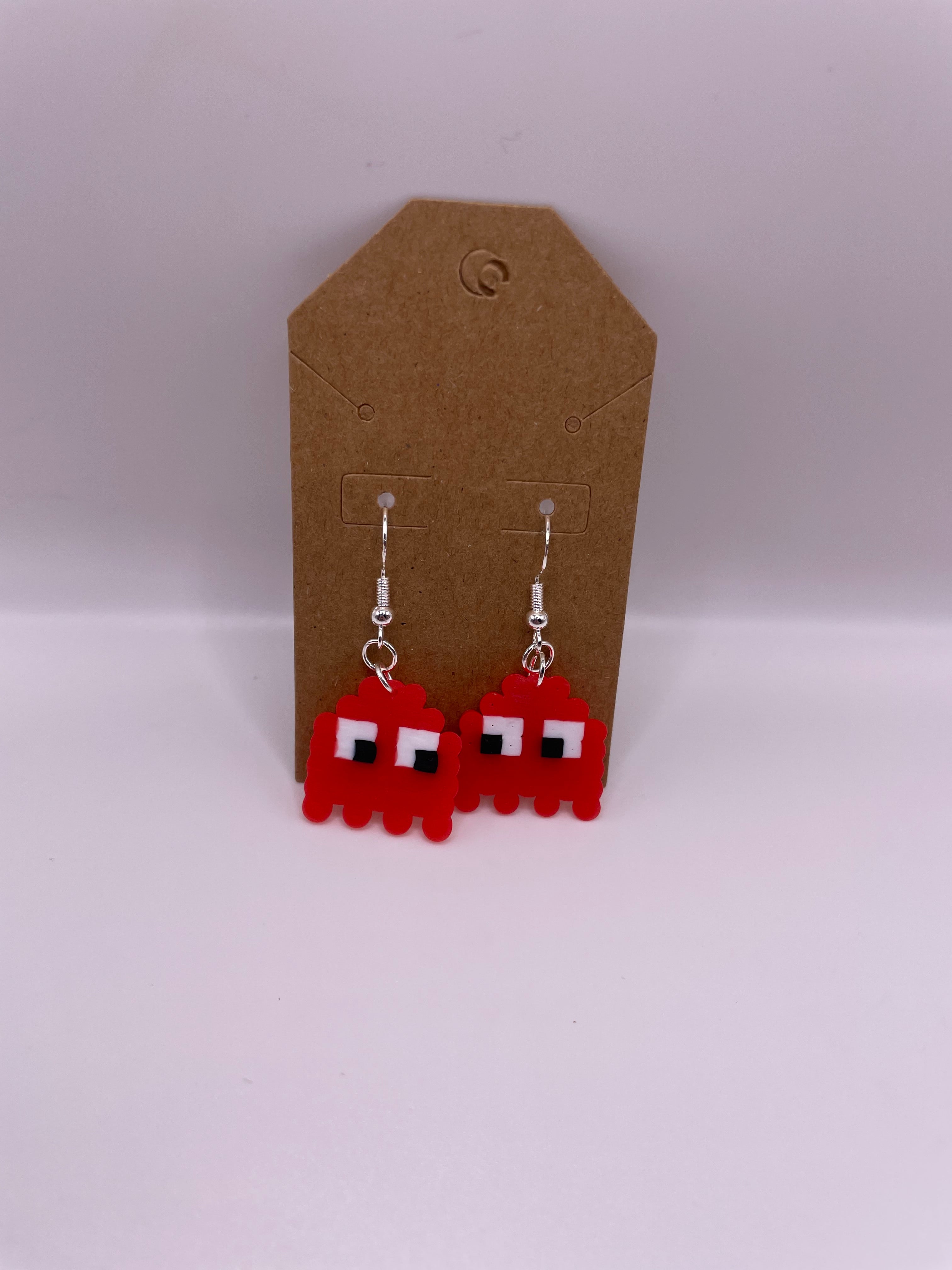 Red Ghost Earrings