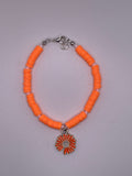 Orange Daisy Bracelet