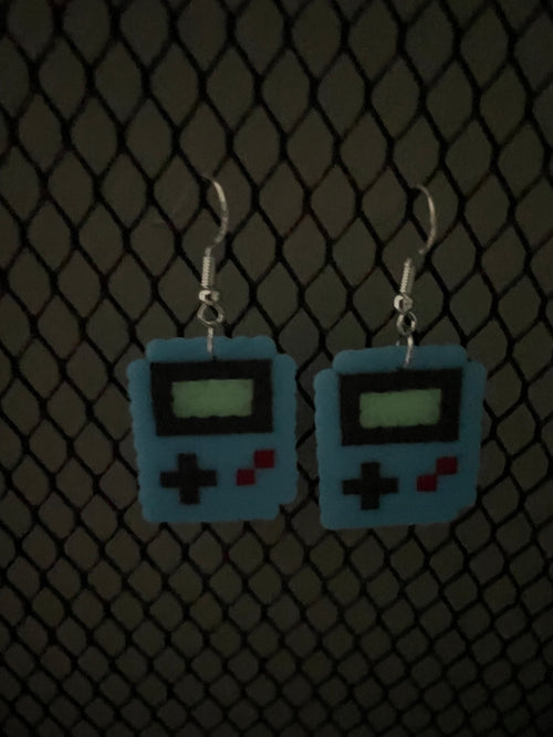 Blue Gameboy Earrings