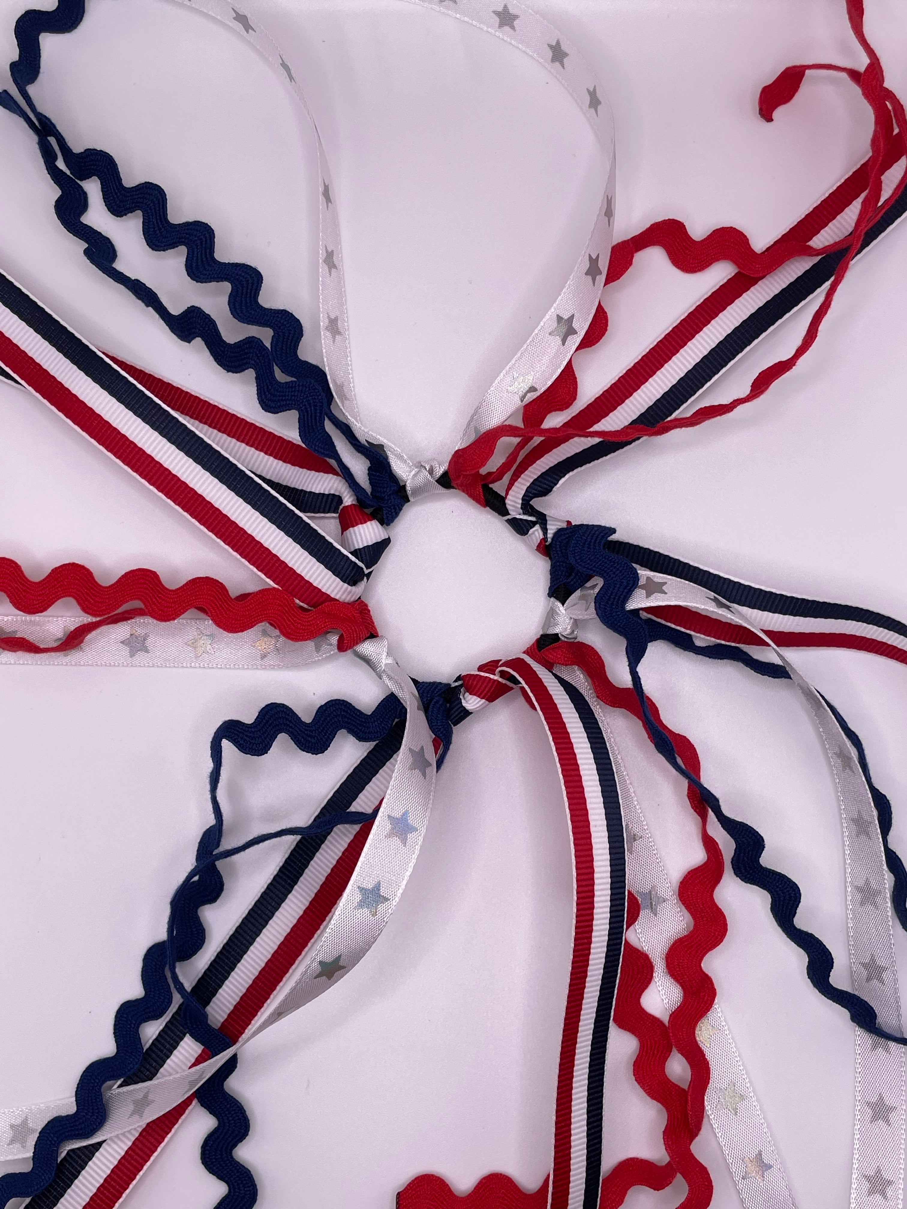 Stars and Stripes Ribbon Hair Tie