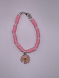 Pink Daisy Bracelet