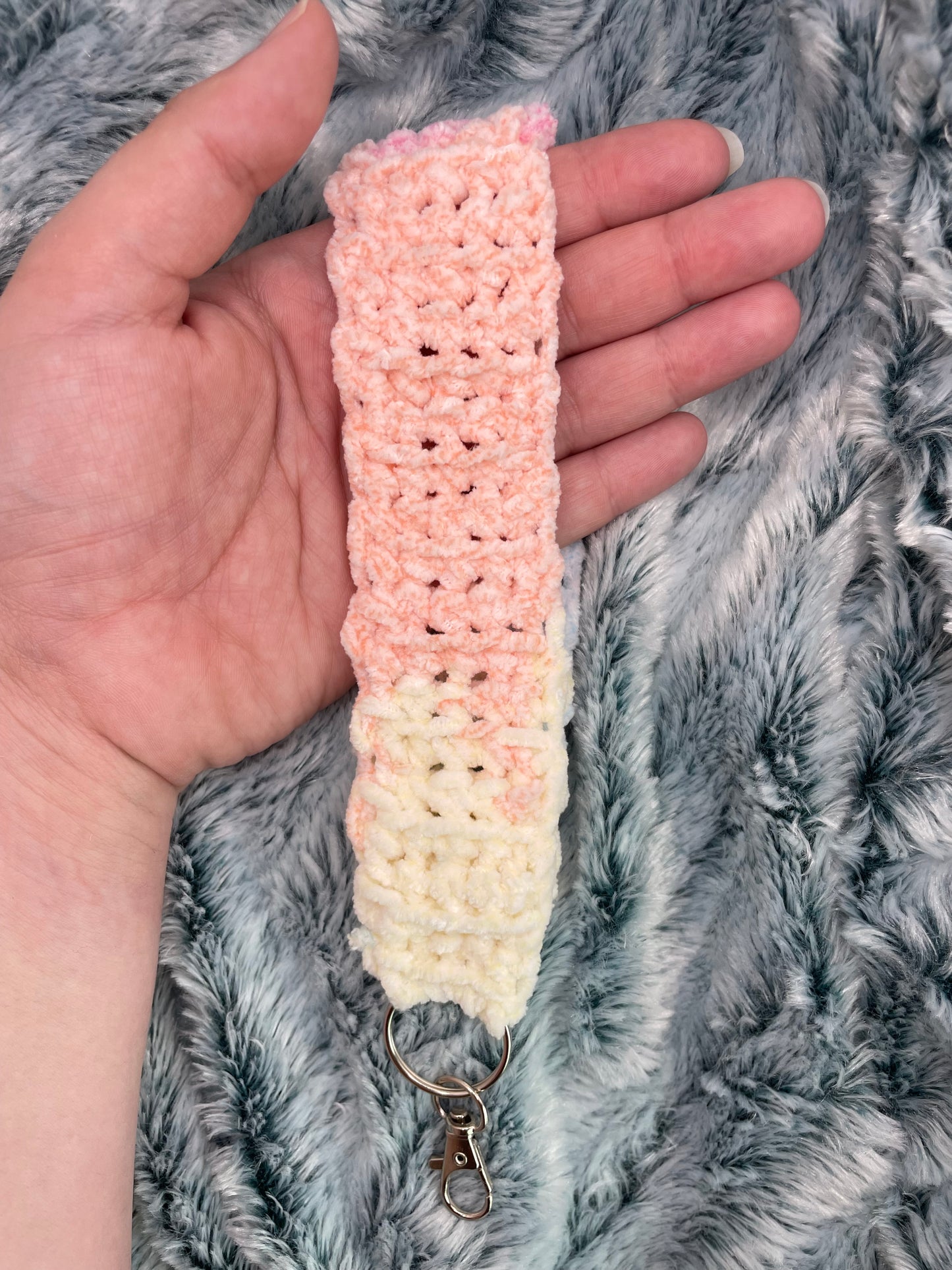 Pastel Crochet Keychain