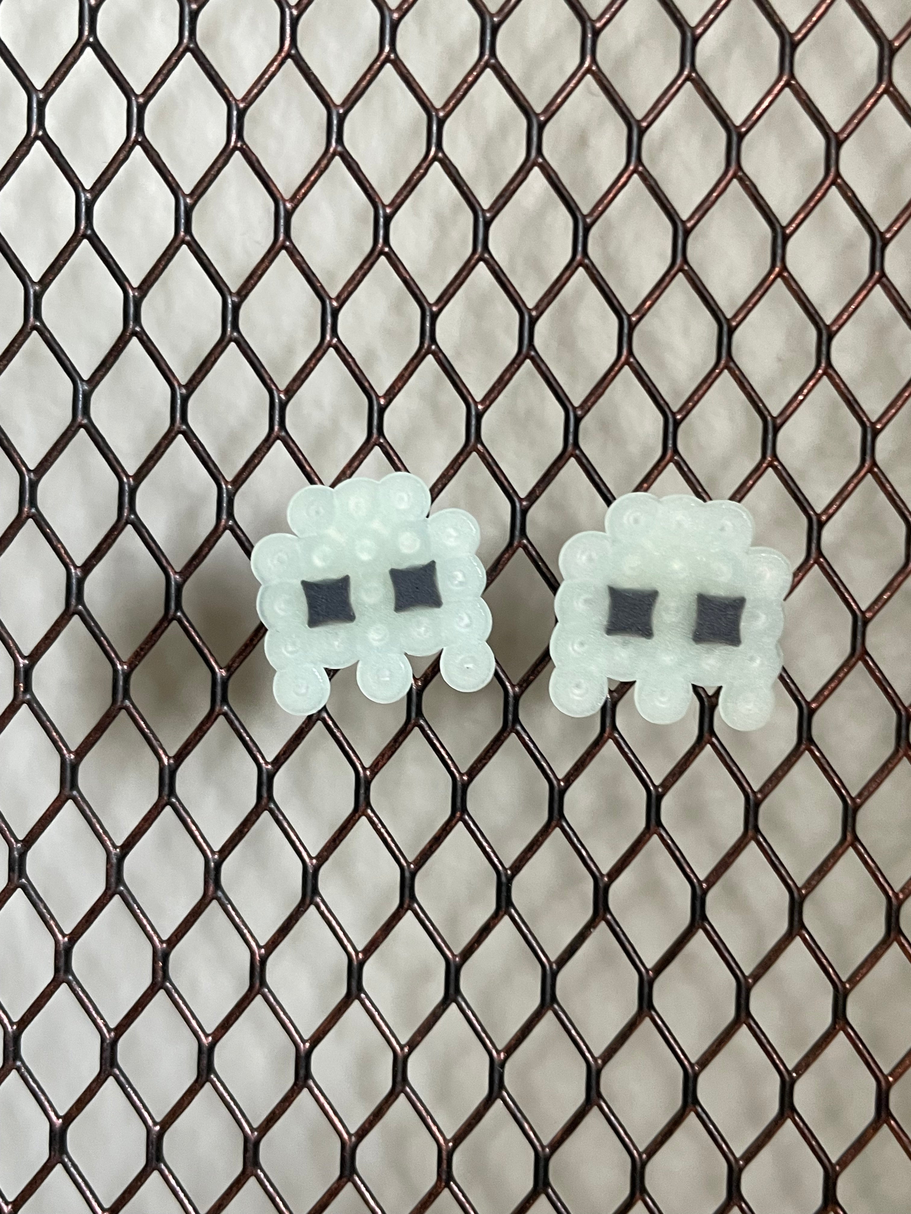 Tiny Ghost Earrings