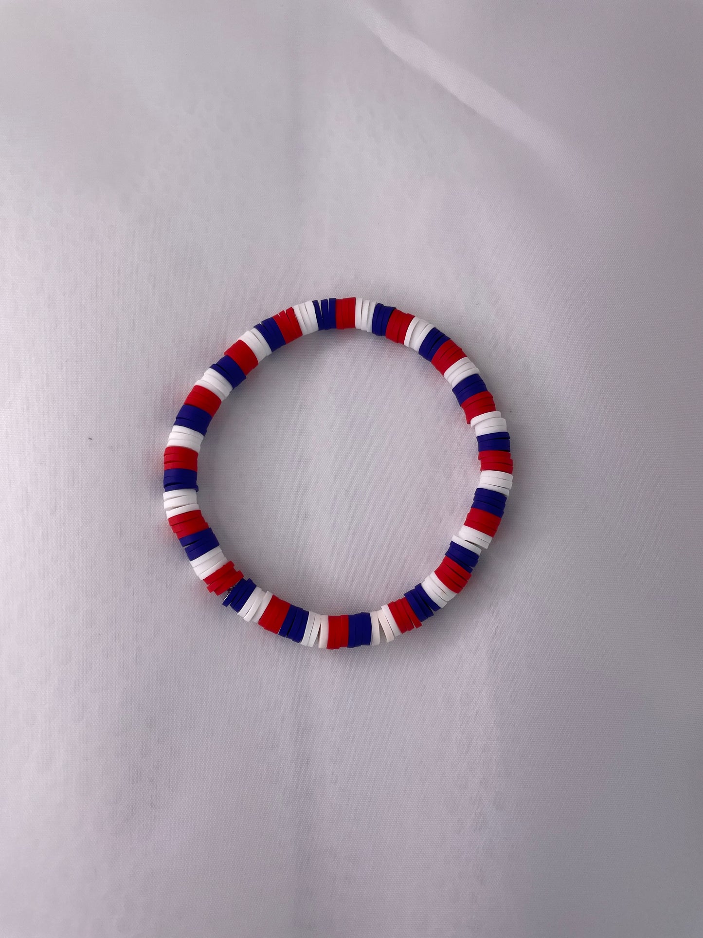 RWB Clay Bead Bracelet