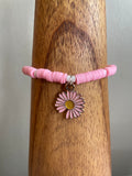Pink Daisy Bracelet