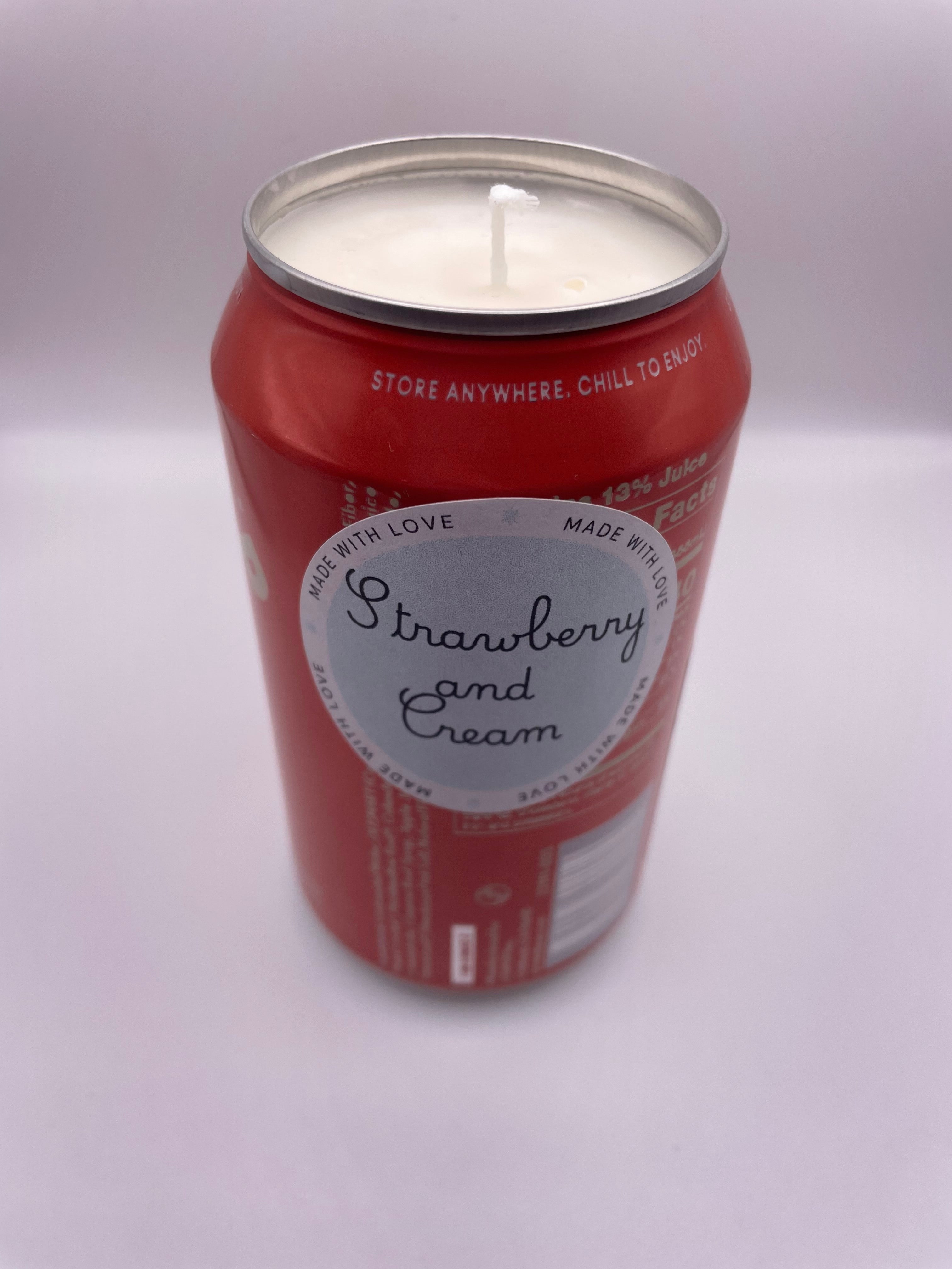 Olipop Can Candle Strawberry and Cream
