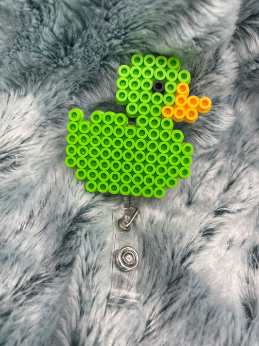 Green Duck Badge Reel