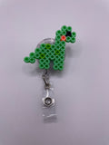 Green Dino Badge Reel
