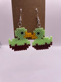 Chocolate Dipped Duck Earrings