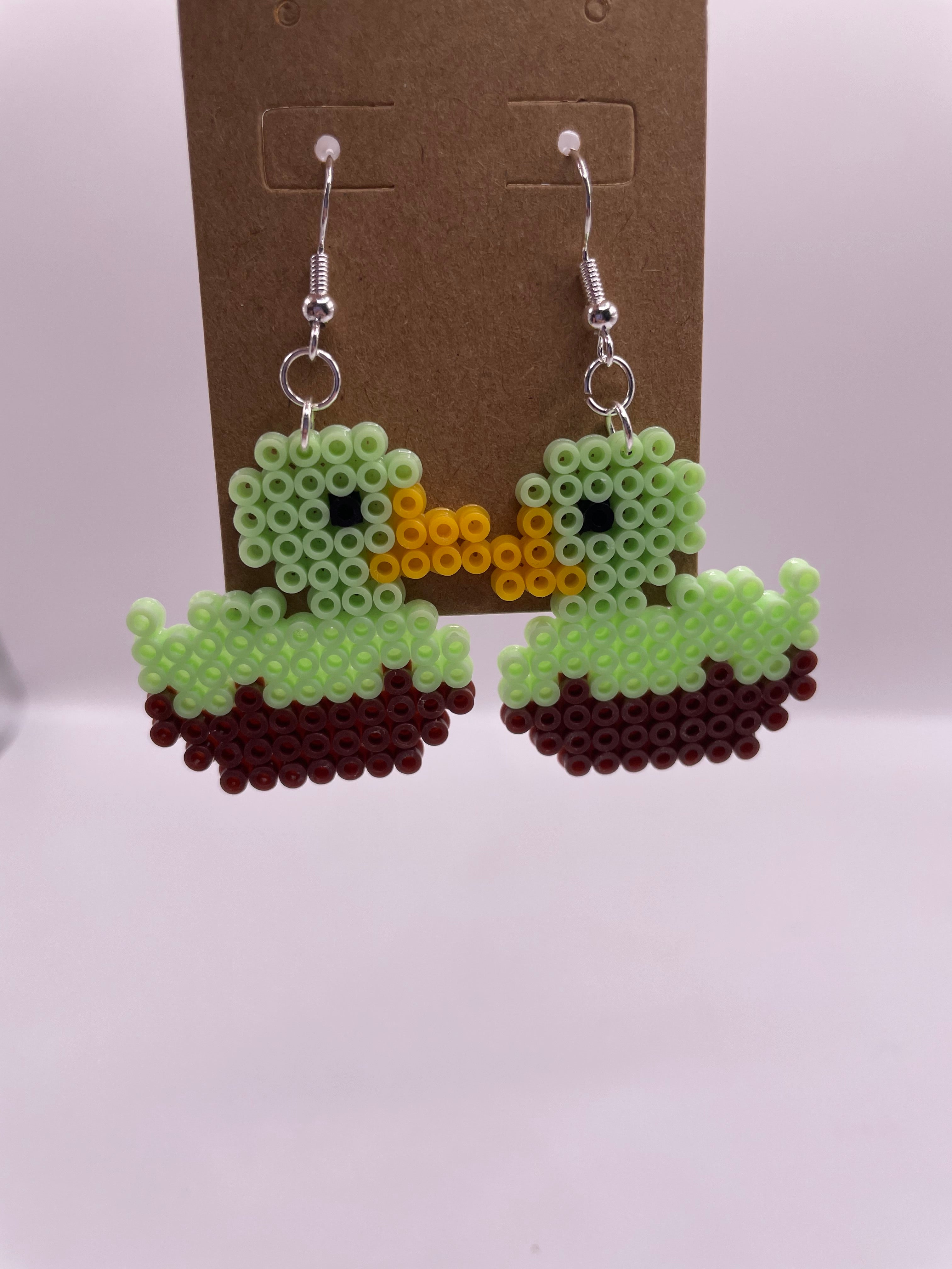Chocolate Dipped Duck Earrings