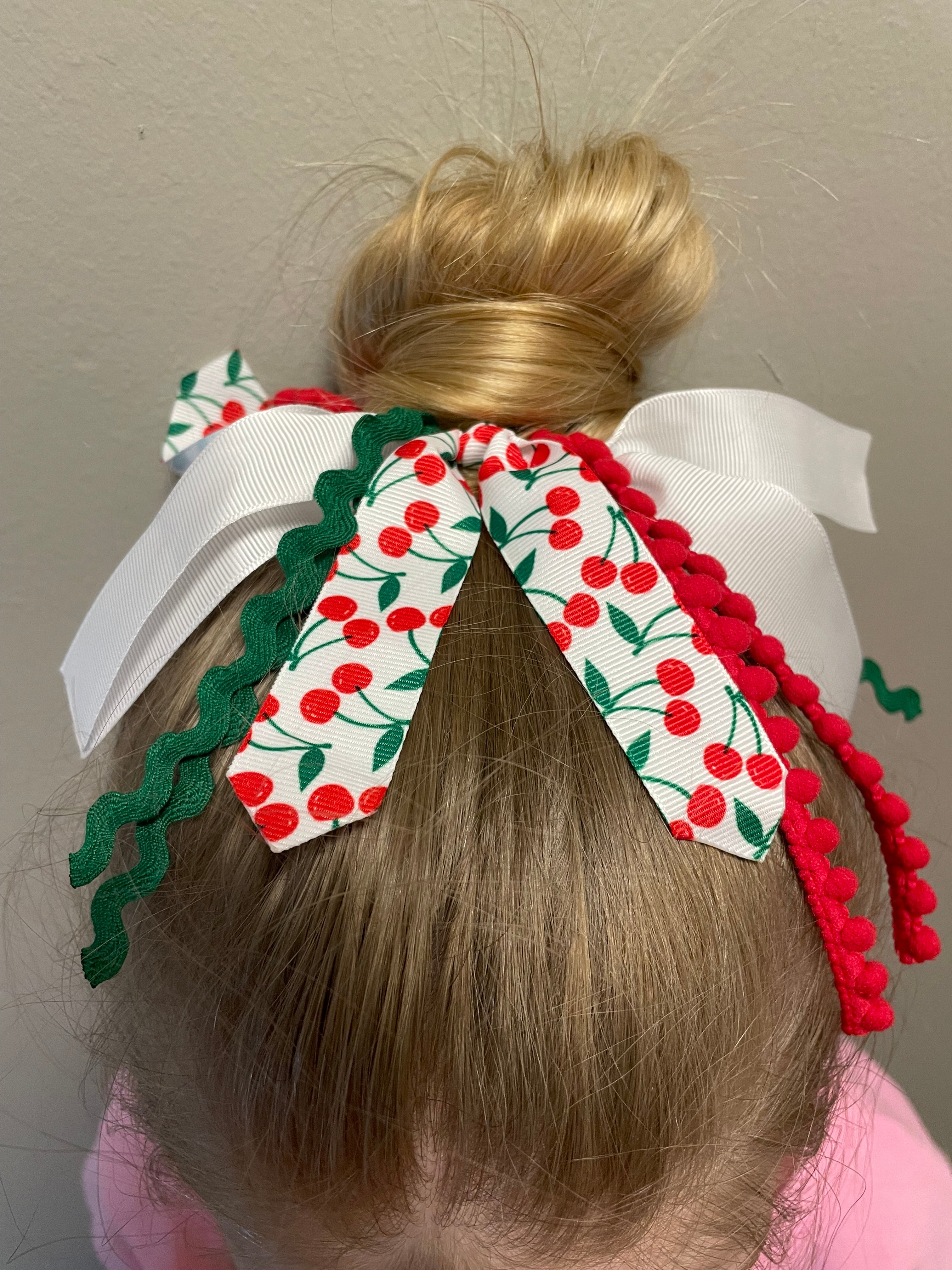 Very Cherry Ribbon Hair Tie
