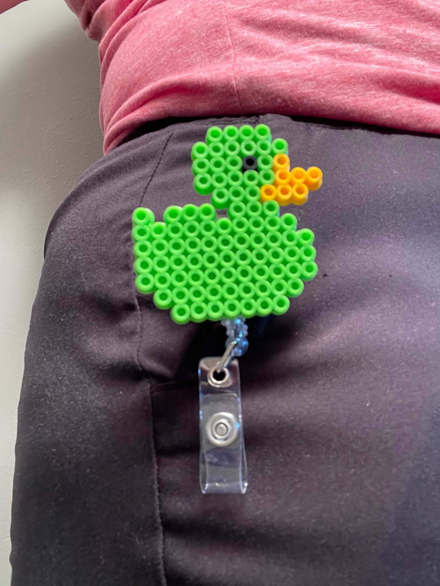 Green Duck Badge Reel