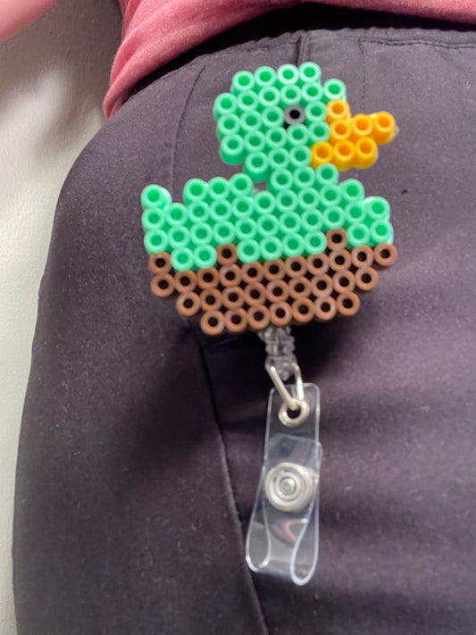 Chocolate Dipped Duck Badge Reel
