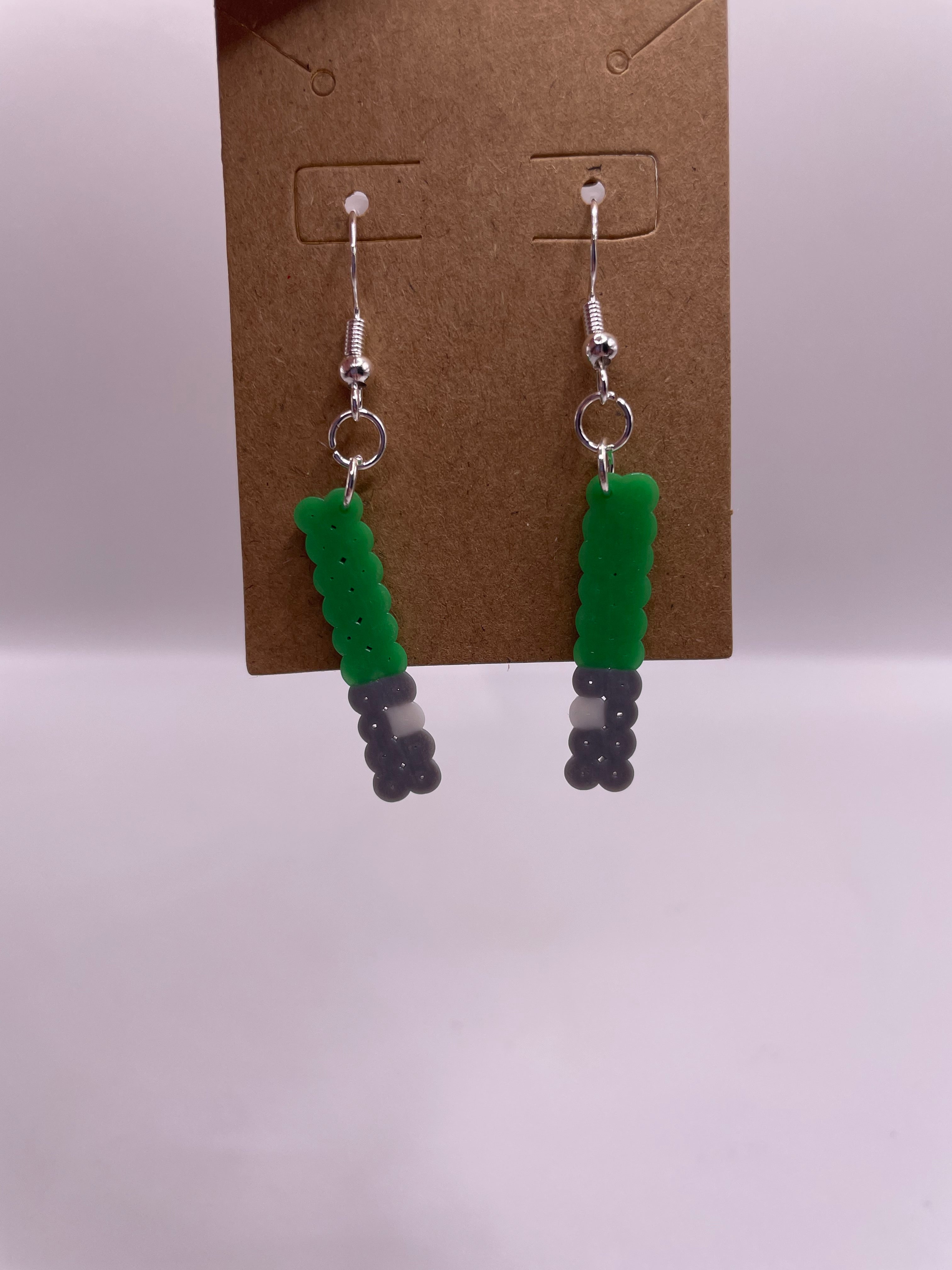 Green Lightsaber Earrings