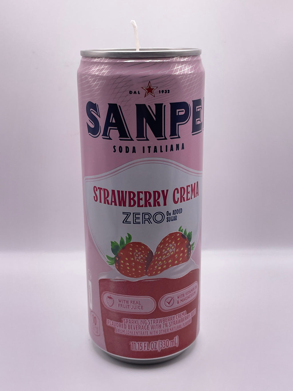 Tall Can Strawberry and Cream Candle