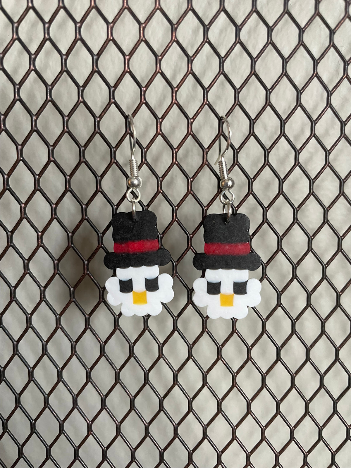 Snowman Earrings