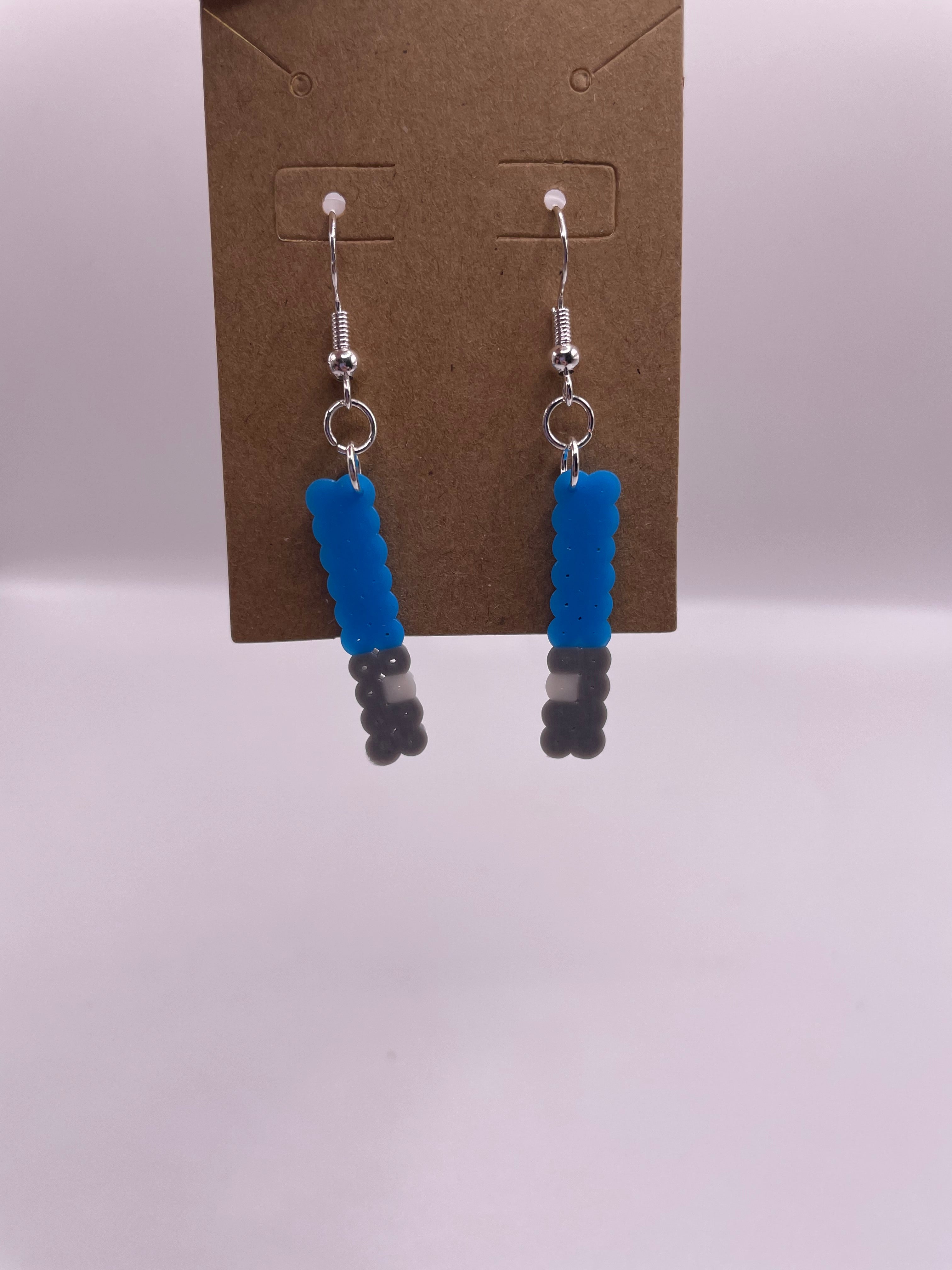 Blue Lightsaber Earring