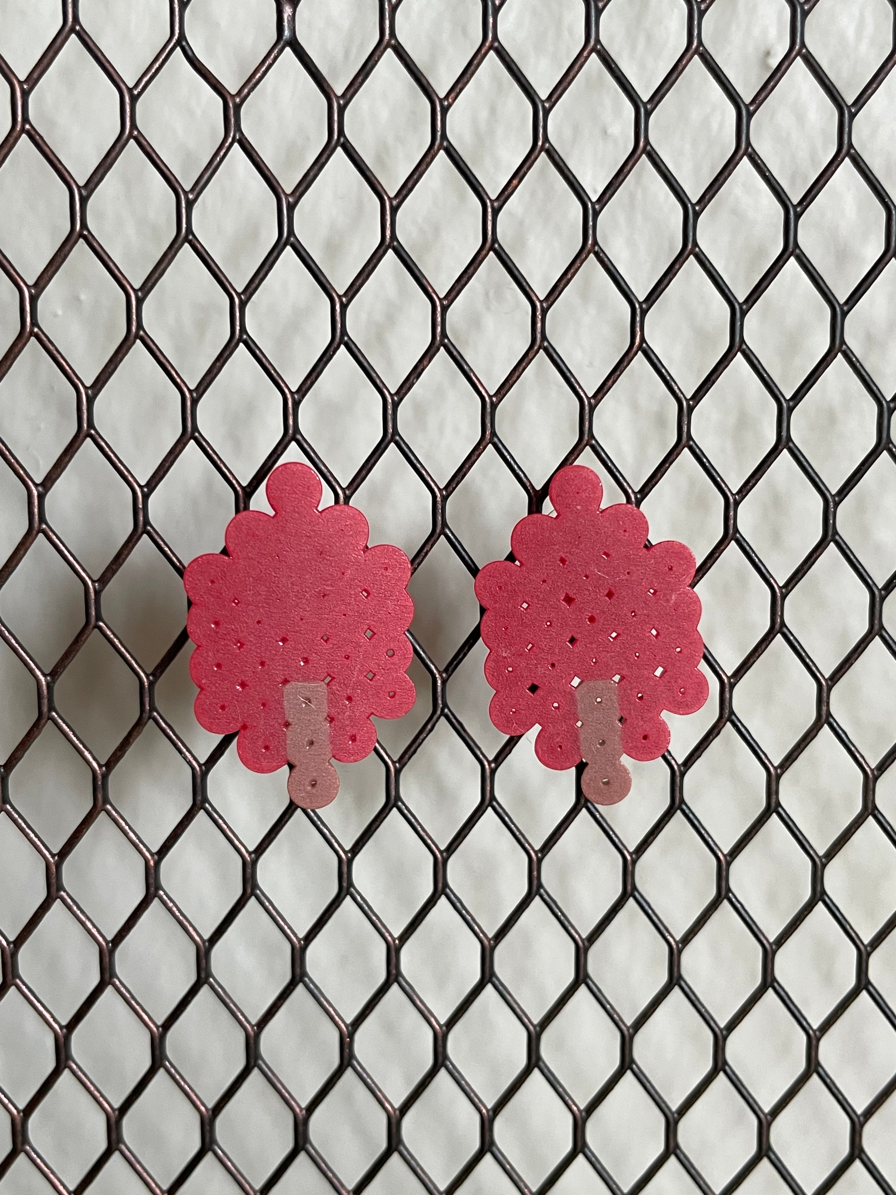 Red Leaves Earrings