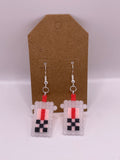Pink Boba Tea Earrings
