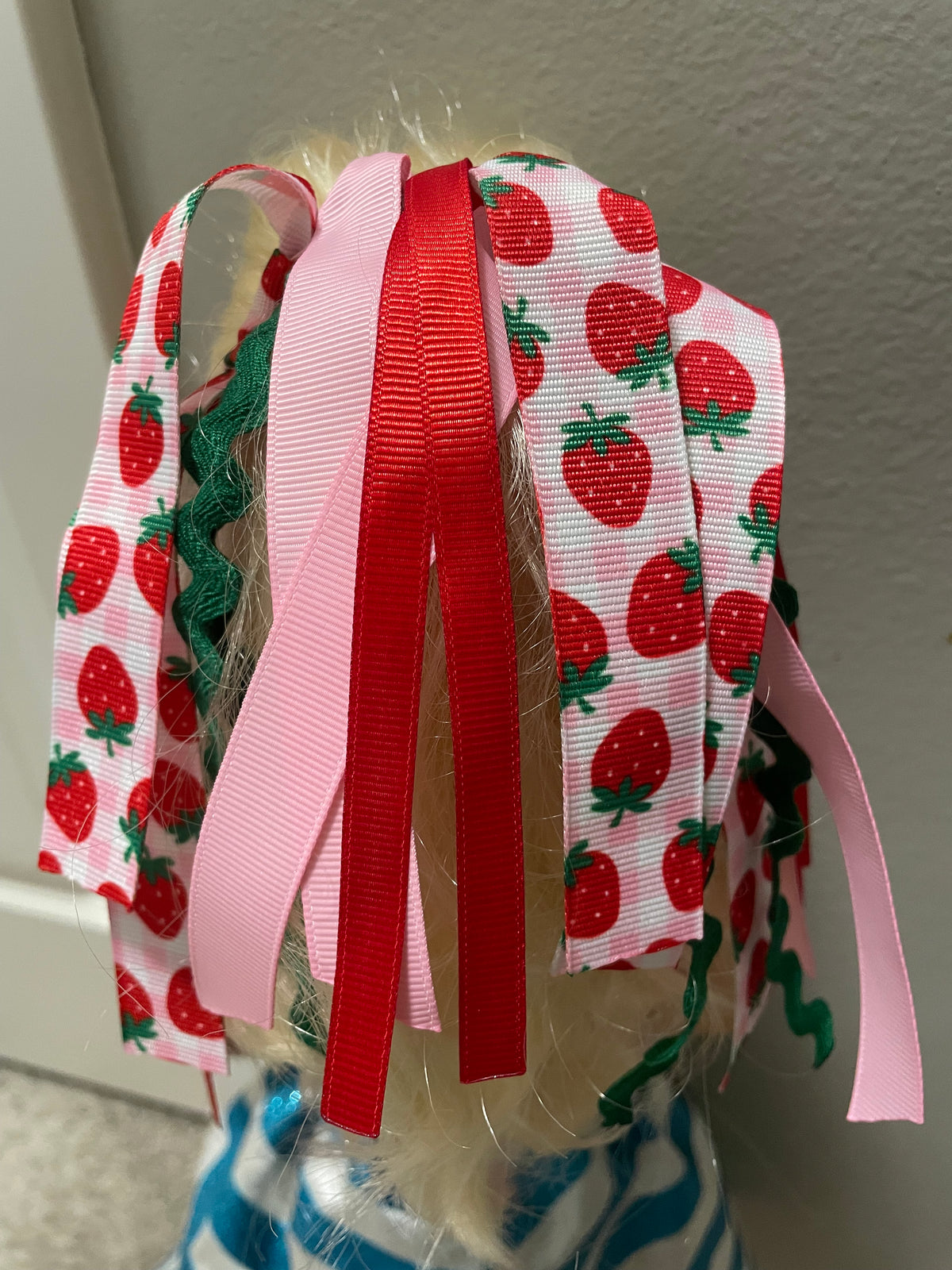 Strawberries Ribbon Hair Tie