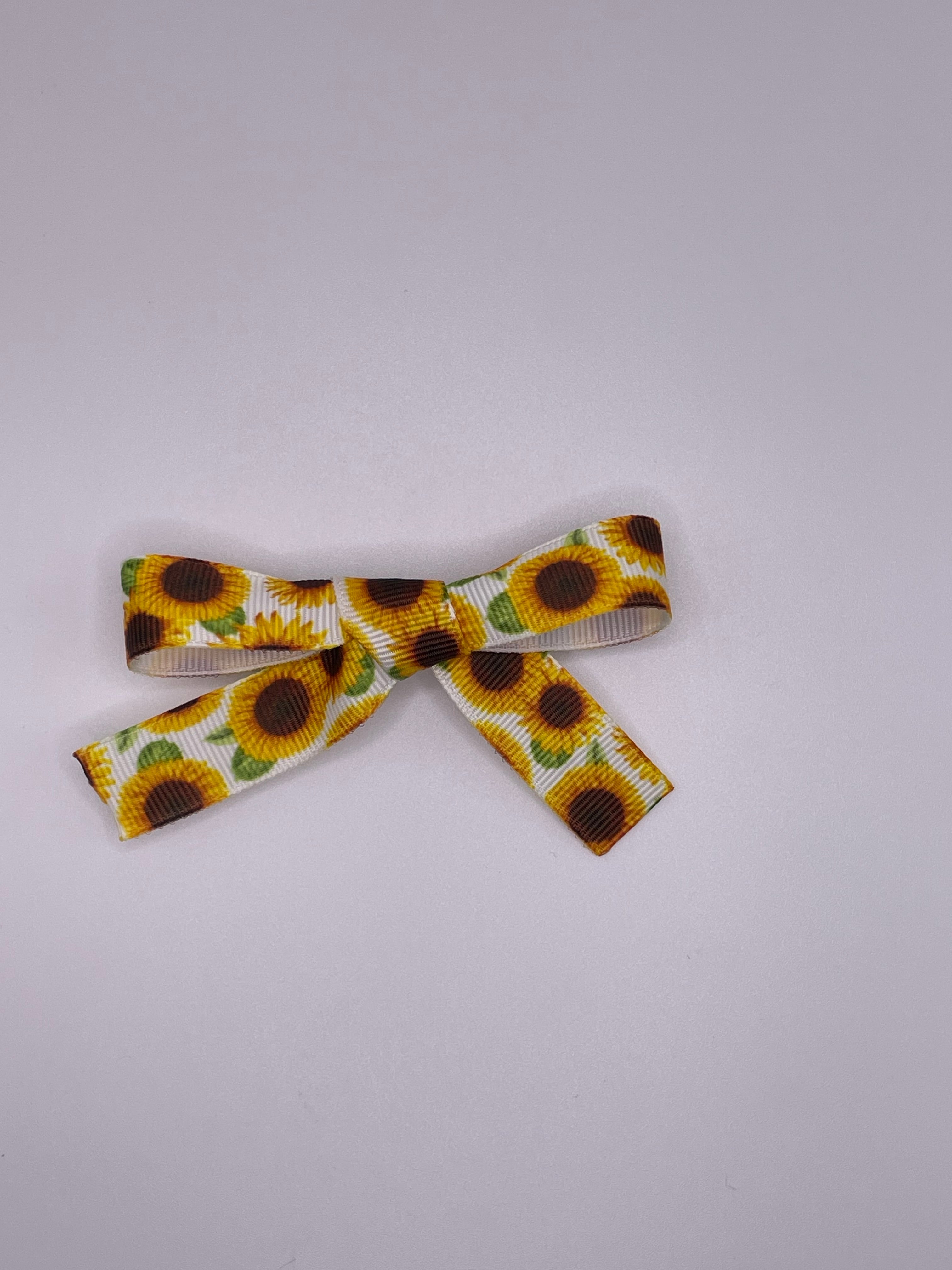 Sunflower Ribbon Hair Clip