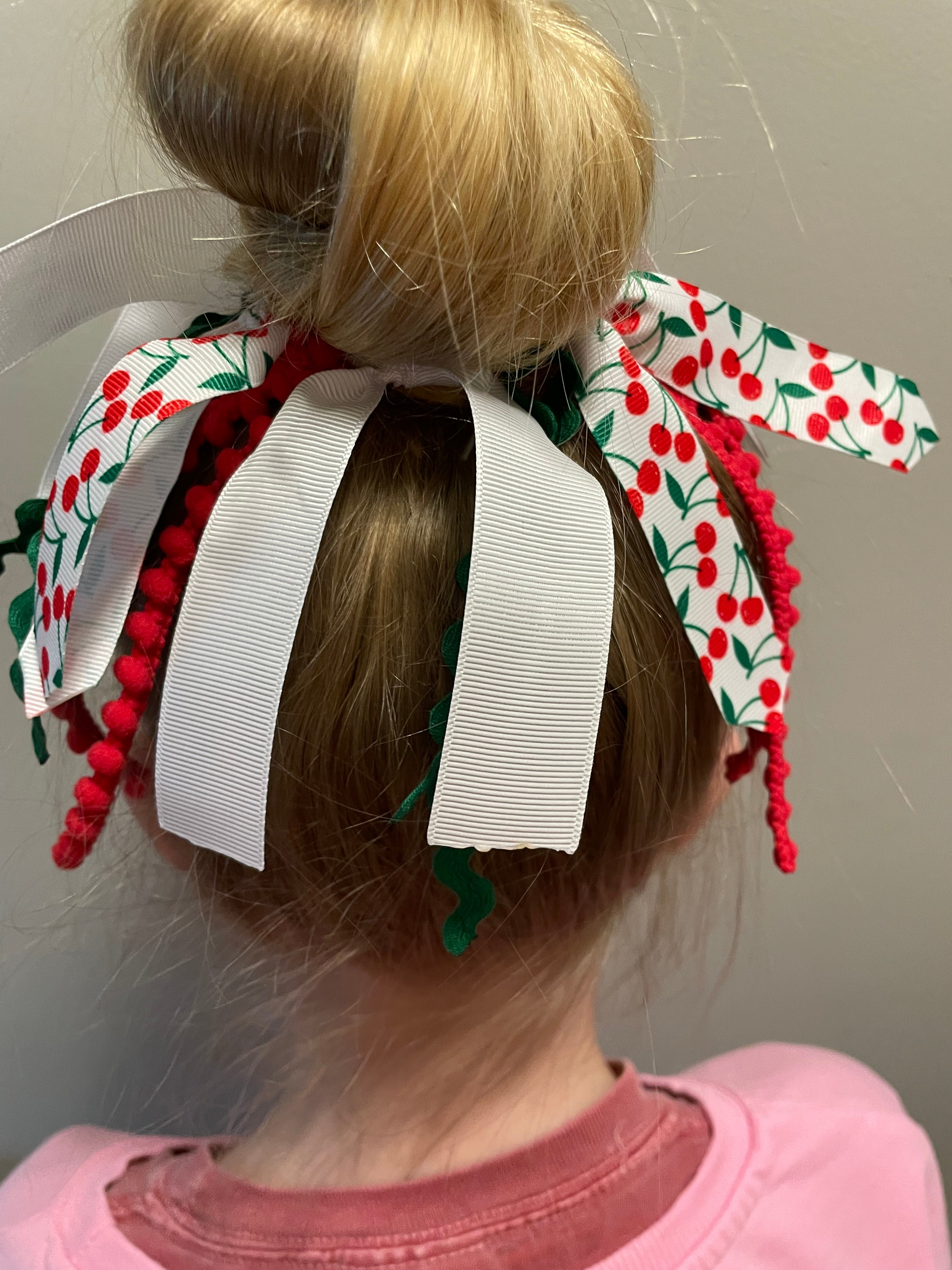 Very Cherry Ribbon Hair Tie