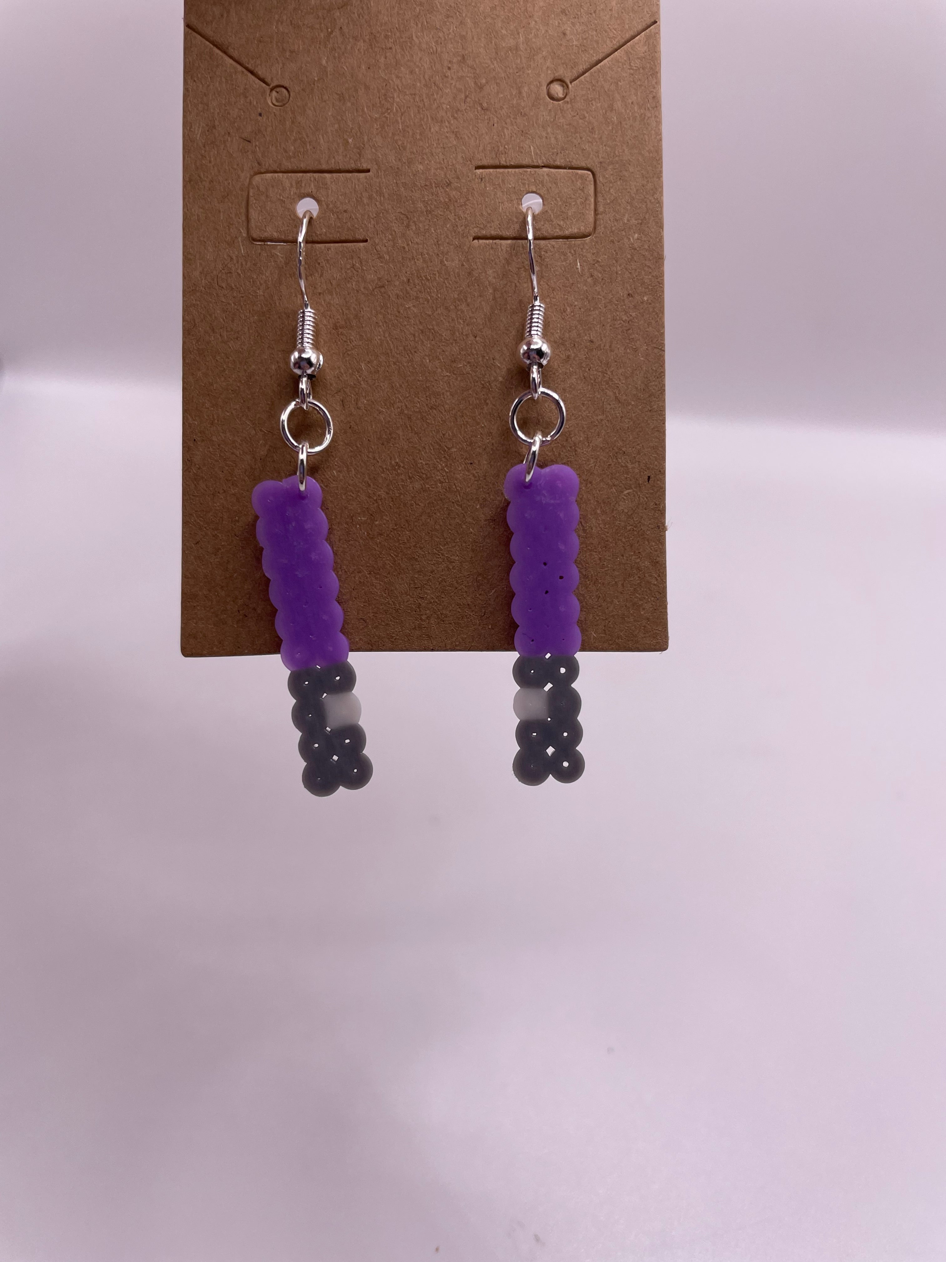 Purple Lightsaber Earrings
