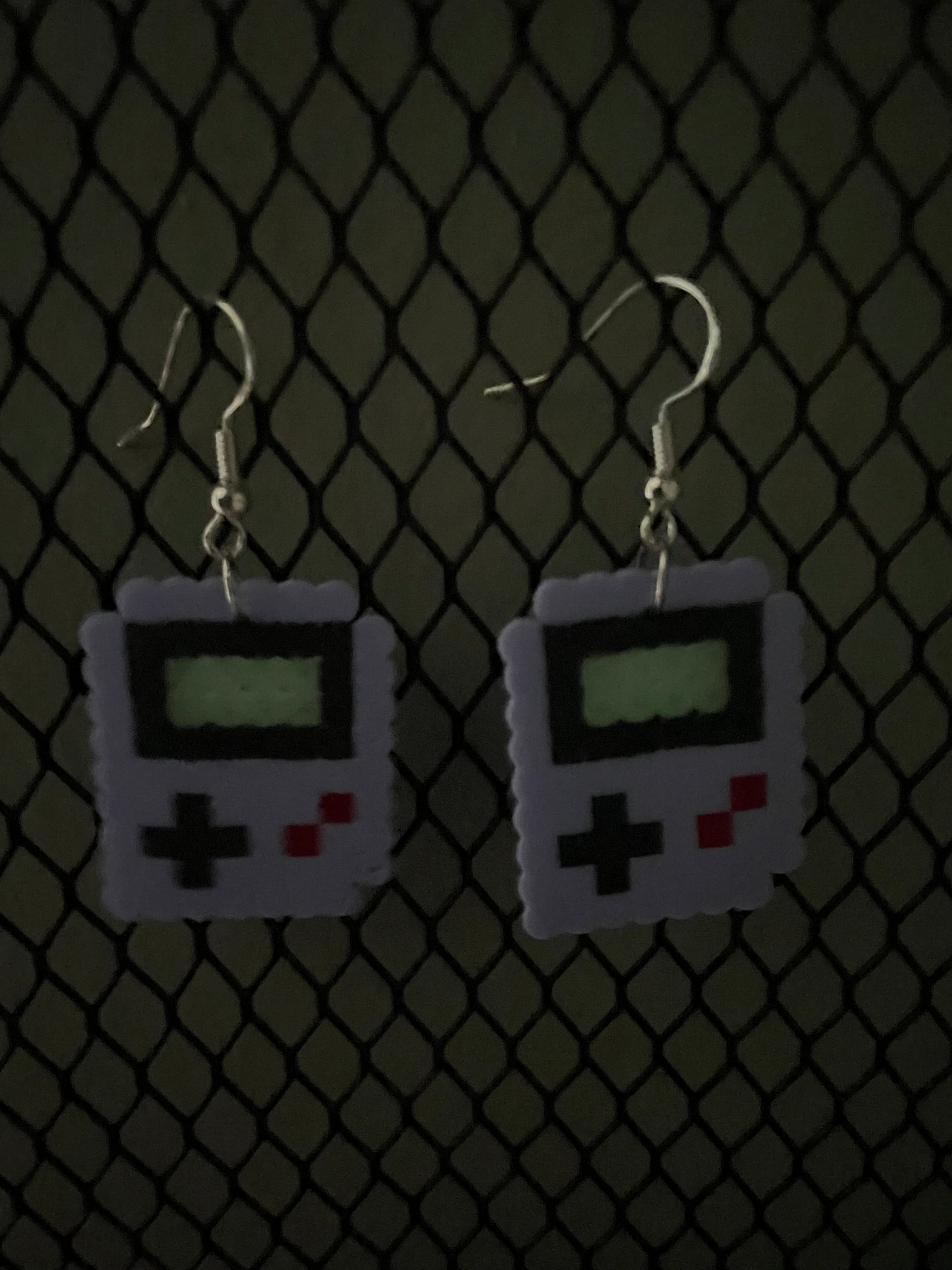 Purple Gameboy Earrings