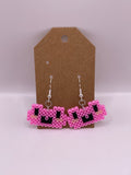 Pink Frog Earrings