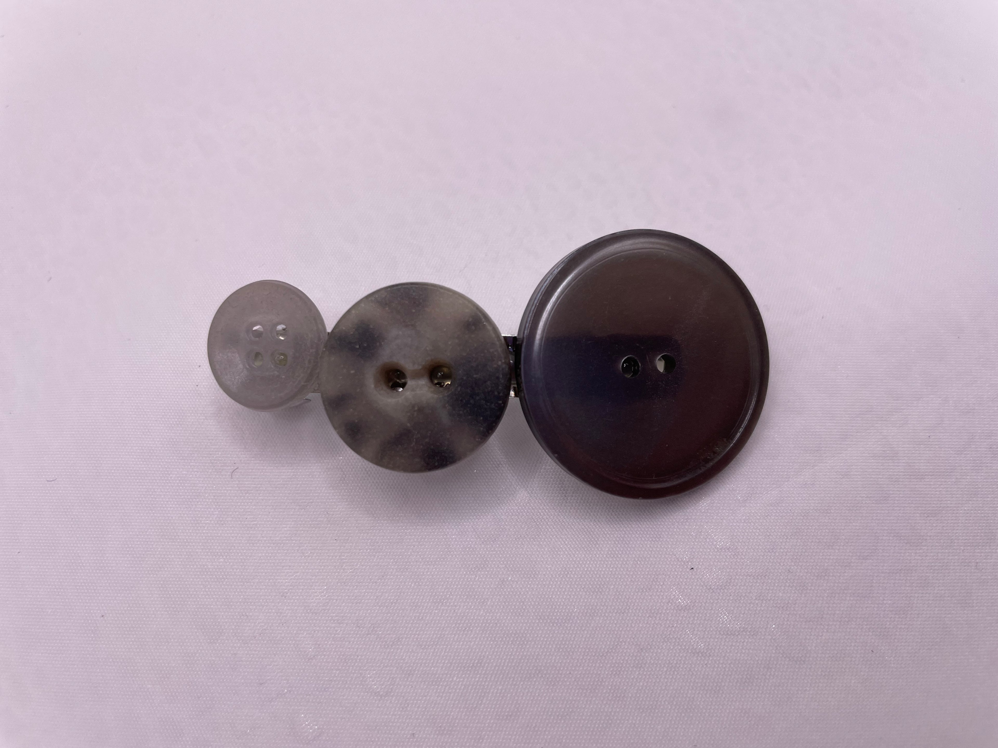 Gray Button Clip