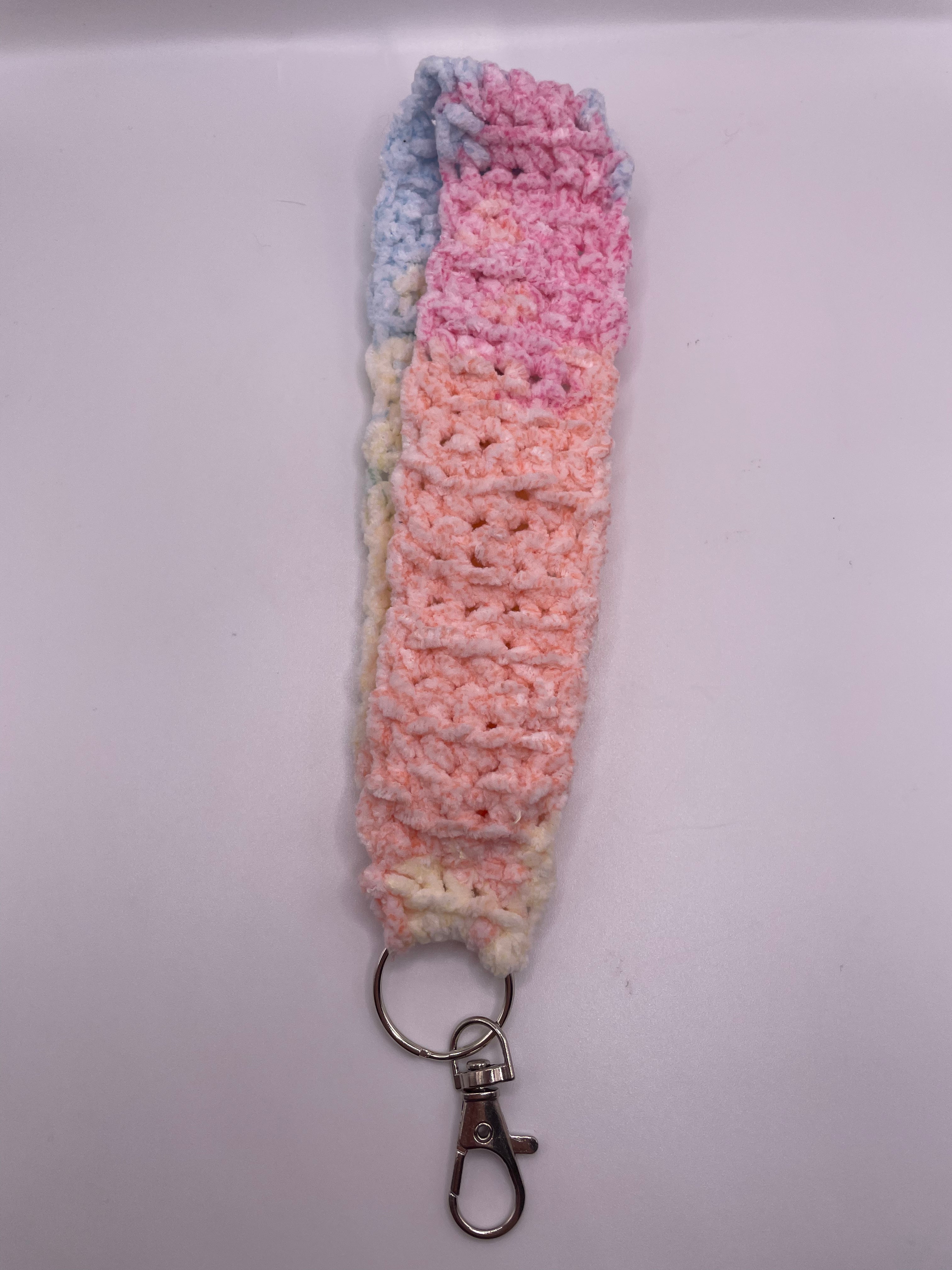 Pastel Crochet Keychain